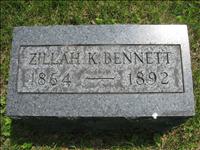 Bennett, Zillah K